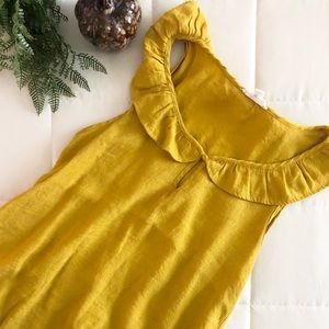 Mustard Yellow Dress Blouse